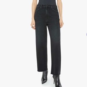 MOTHER SUPERIOR The Starry Spitfire Ankle Fray Jeans in Black Magic |Size 34|EUC